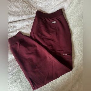 Figs Maroon/Wine/Burgundy LP scrub pants